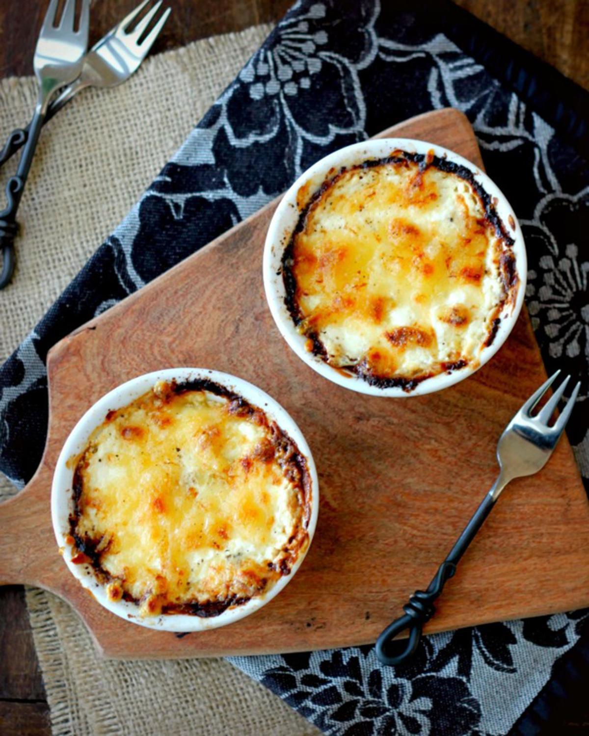 Individual gratins are easy to make and convenient to serve Dining
