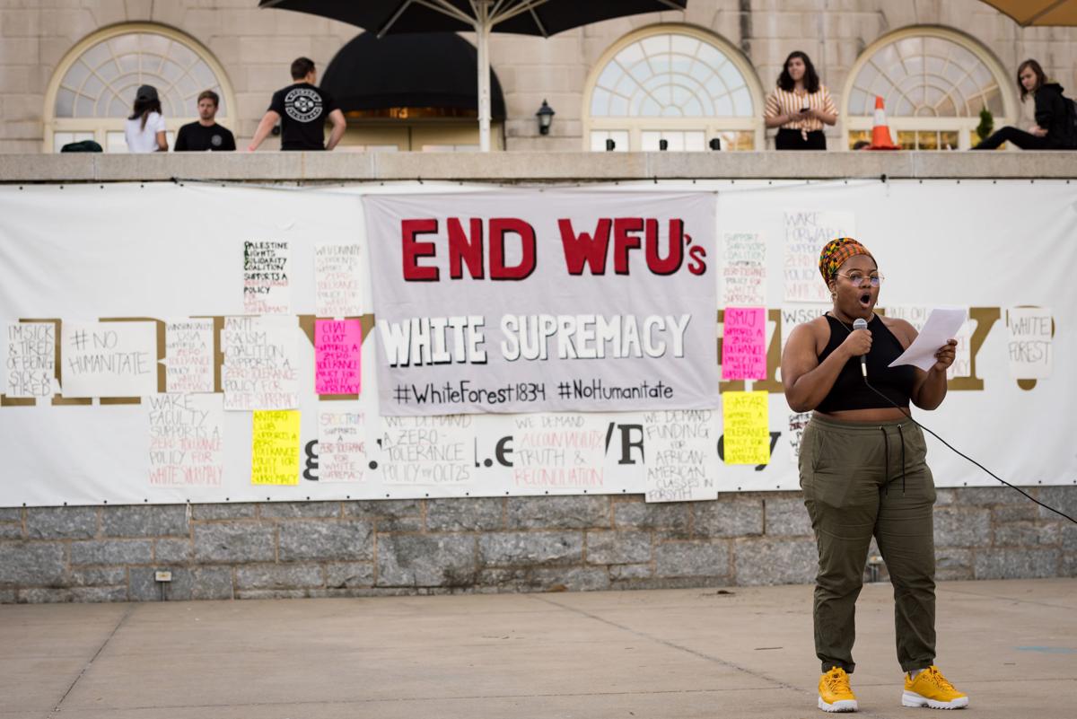 Several Speakers Say Wfu Promotes White Supremacy While Doing