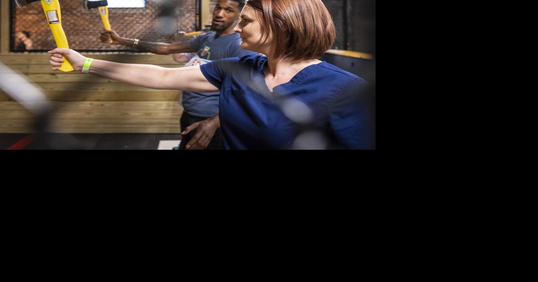 'Beer, axes, yes'; New axthrowing bar debuts in WinstonSalem