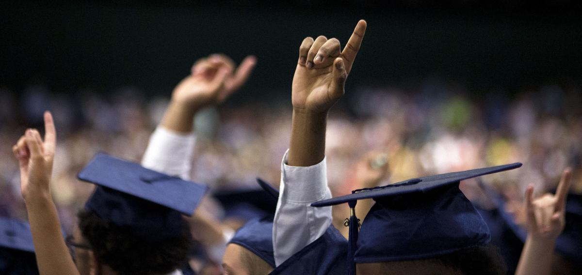 College generic graduation commencement graduates are No. 1