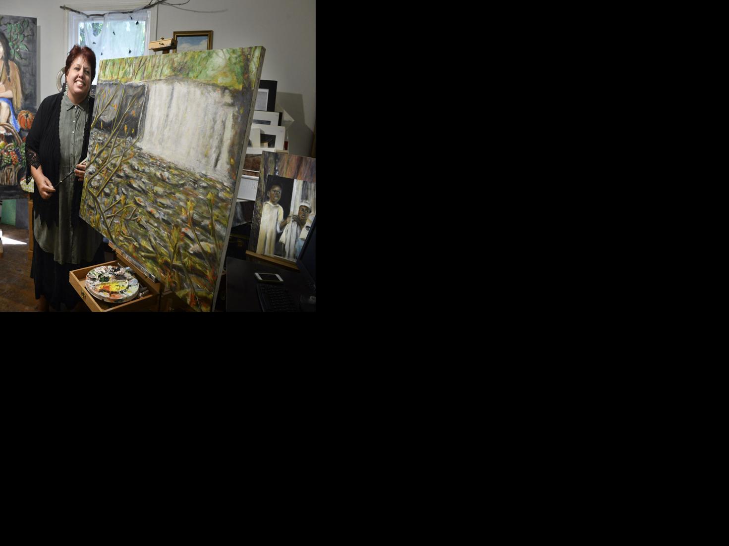 Winston-Salem artist calls her style 'primitive impressionistic