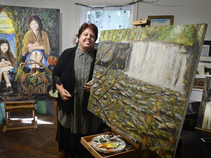 Winston-Salem artist calls her style 'primitive impressionistic