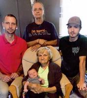 Five generations of the Holbrook family