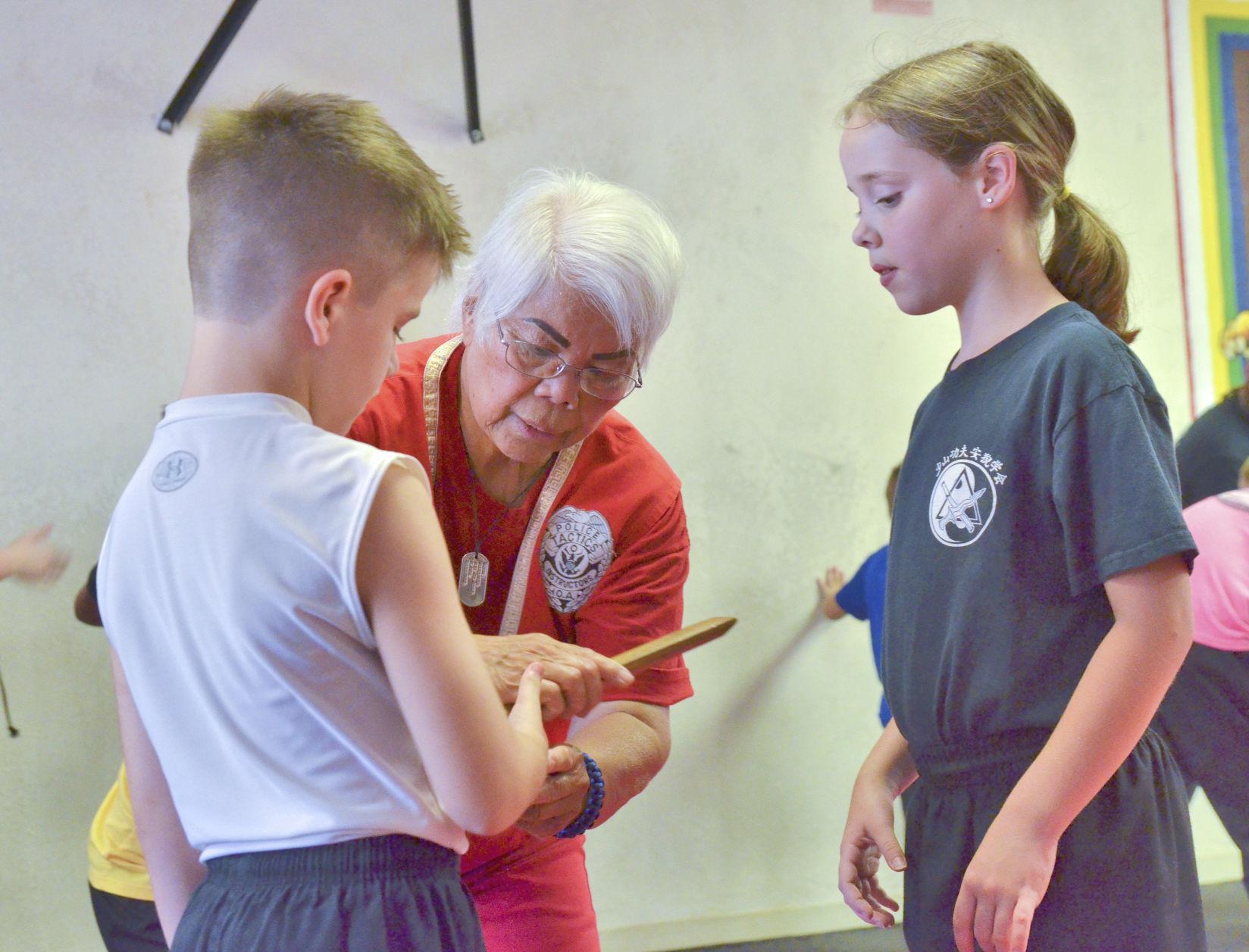 Ruby passes her knowledge down to local martial artists