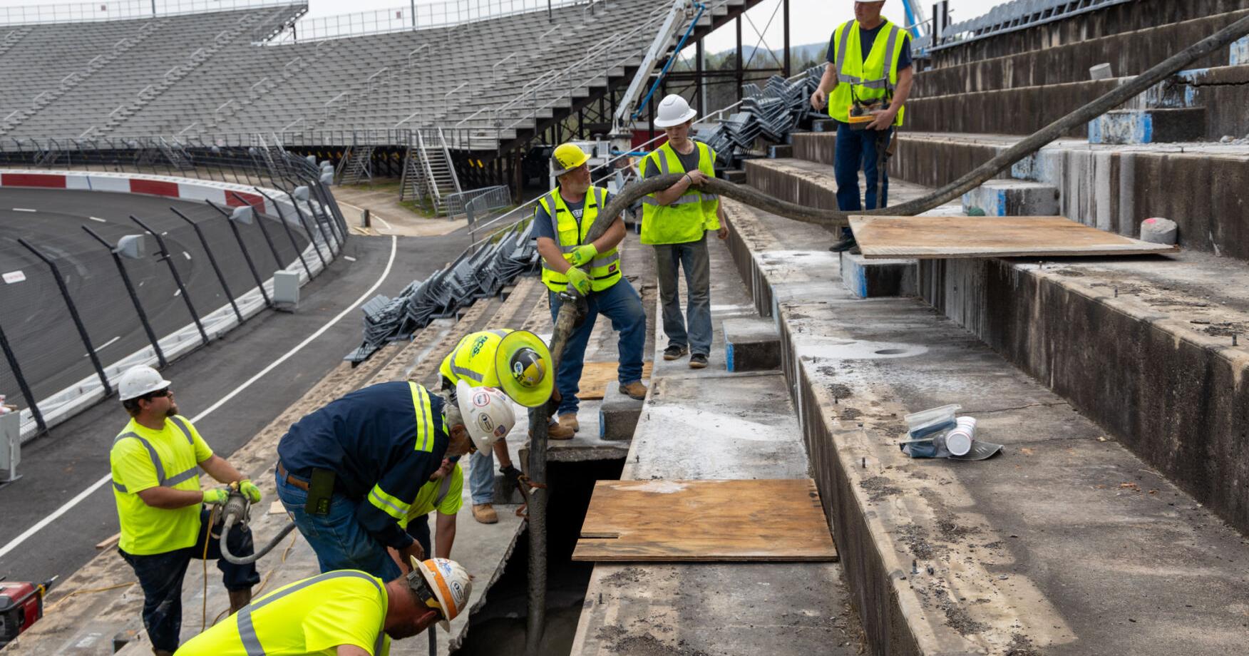 Repairs made where cavern found beneath grandstands - Vimarsana News