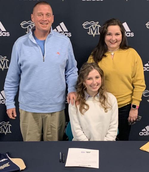 Bullis signs cheer letter with Montreat College