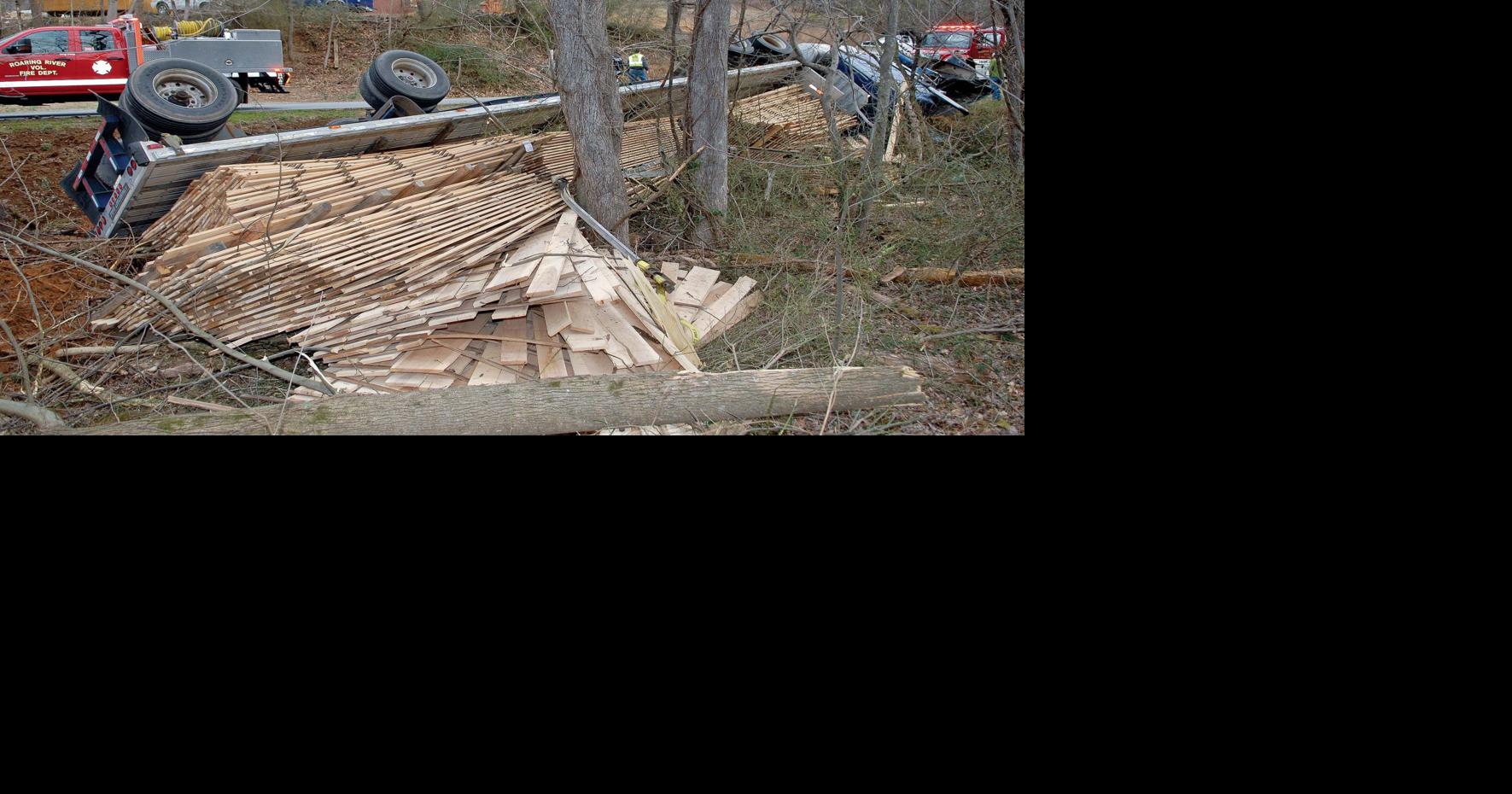 Rig overturns, spilling lumber load | News | journalpatriot.com