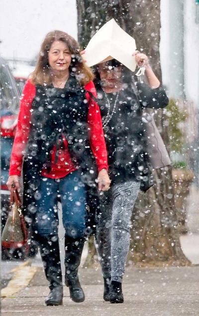 Ladies in snow