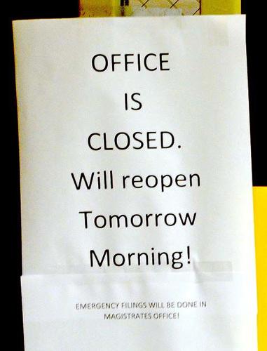 Clerk office closed sign journalpatriot com Clerk office closed sign journalpatriot com