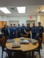 Pilot Club delivers baked goods to firemen