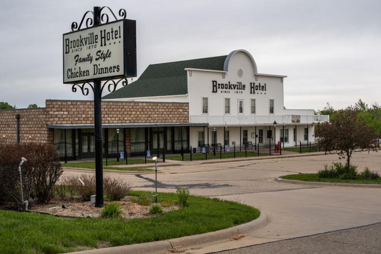 Brookville Hotel with sign