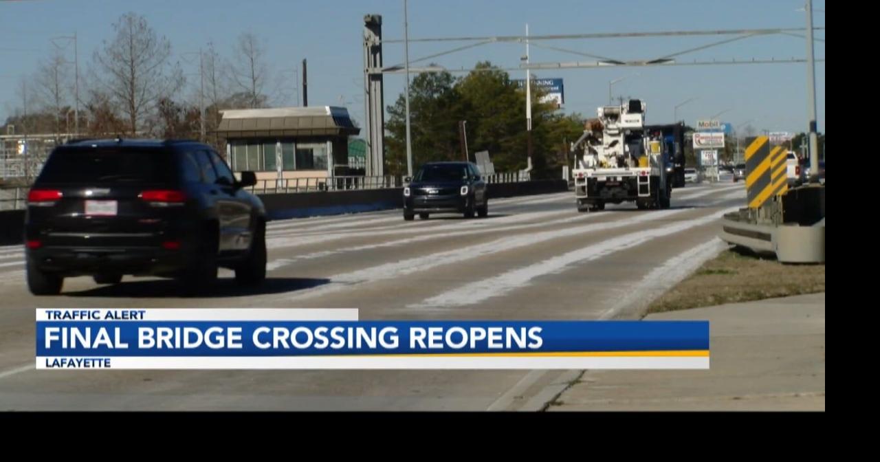 Ambassador Caffery Parkway at Vermilion River Bridge reopens to traffic