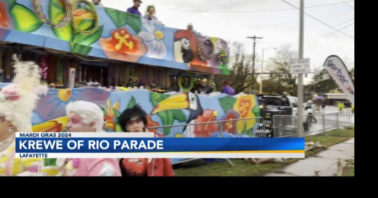 Krewe of Rio Parade rolls through downtown Lafayette | Mardi Gras