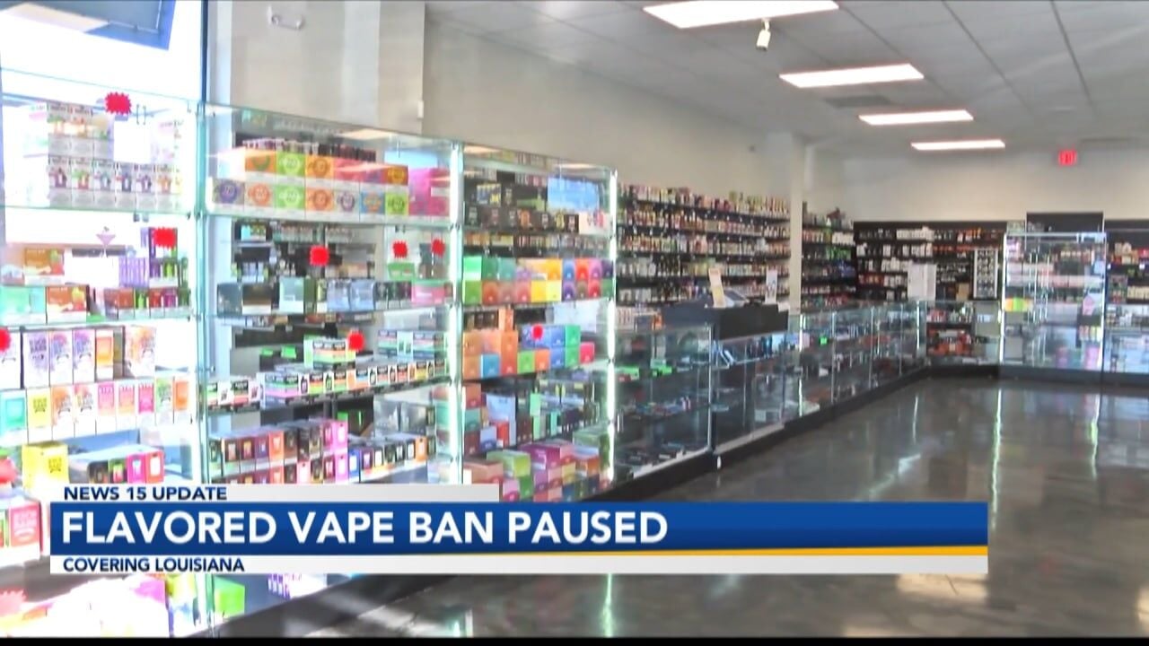 Louisiana's enforcement of banned vapes appears on hold