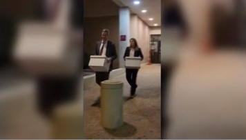 FBI Agents Leaving DA's Office