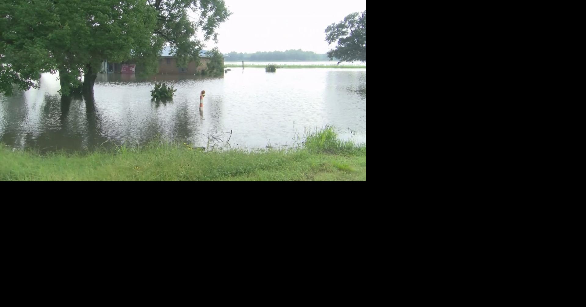 Gov. Landry surveys catastrophic flood damage in Avoyelles Parish; shelter set up for victims