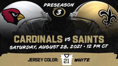 New Orleans Saints-Arizona Cardinals preseason contest moved to