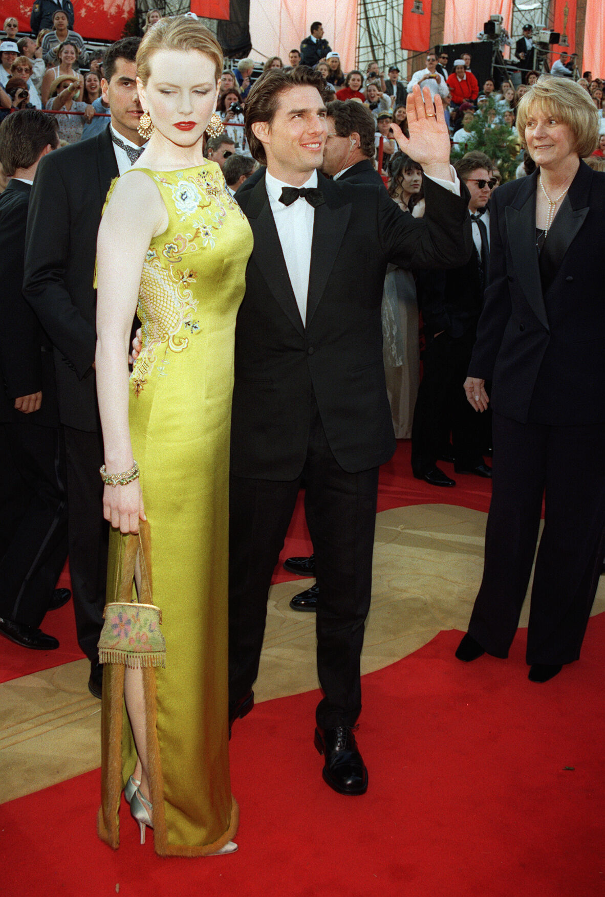 nicole kidman chartreuse gown