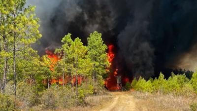 Natchitoches Parish wildfire
