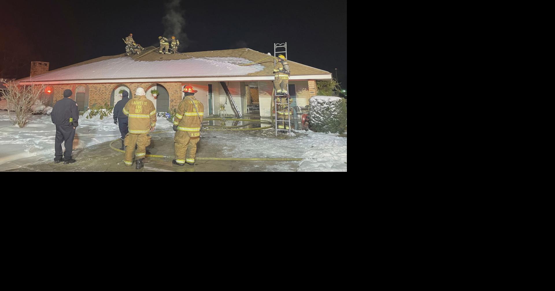 Lafayette house fire on Noble Street starts during broken pipe