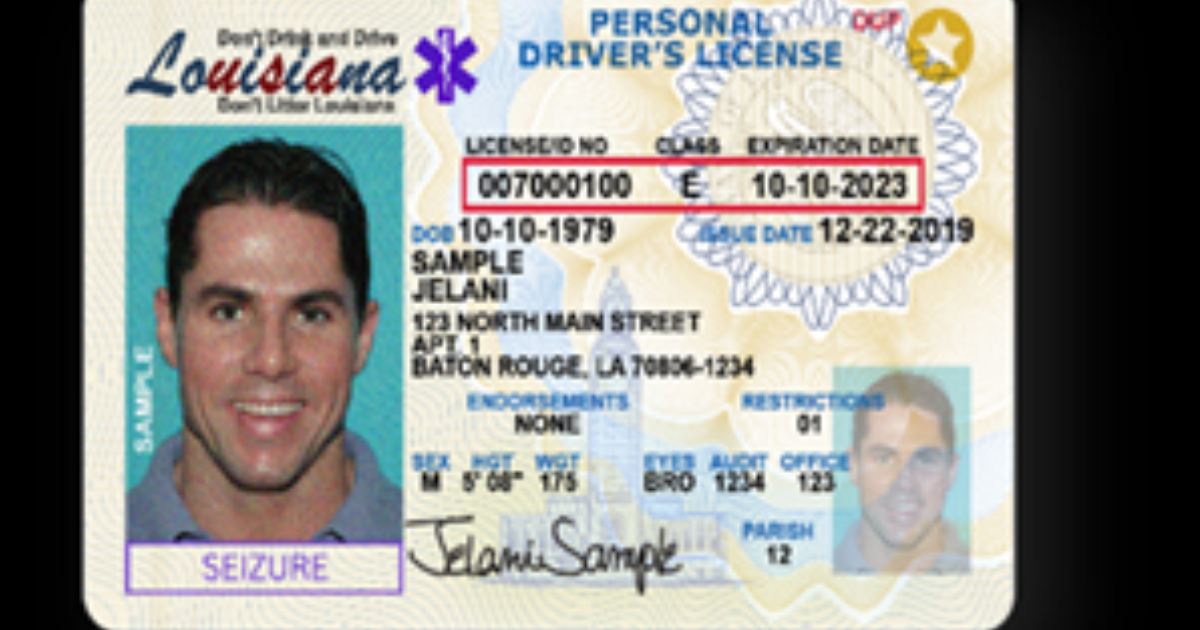 Louisiana driver’s licenses now offer seizure indicator