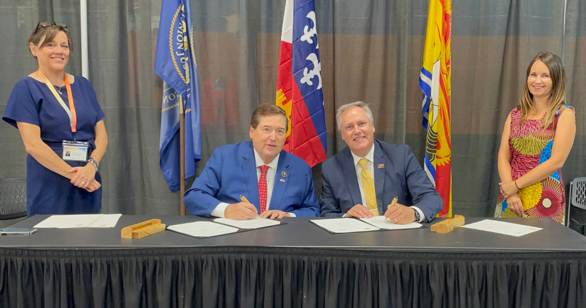 Lt. Gov. Nungesser re-signs accords with New Brunswick to wrap up visit ...