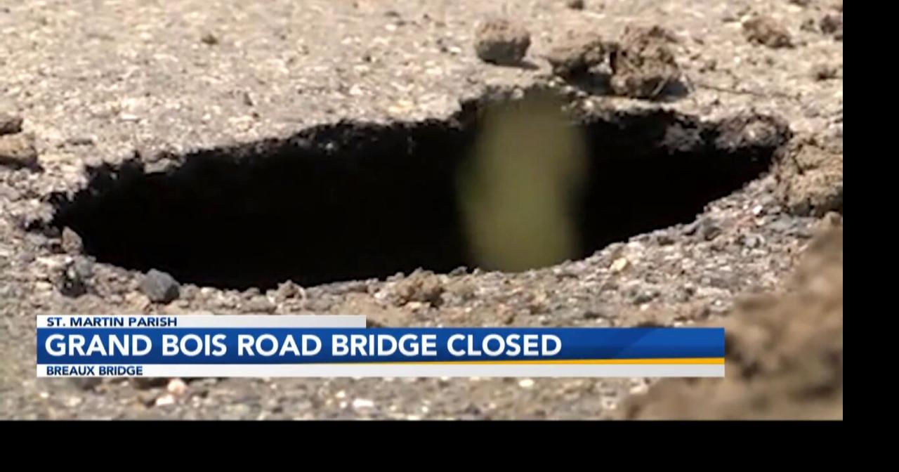 Grand Bois Road Bridge in Breaux Bridge closed for emergency repairs