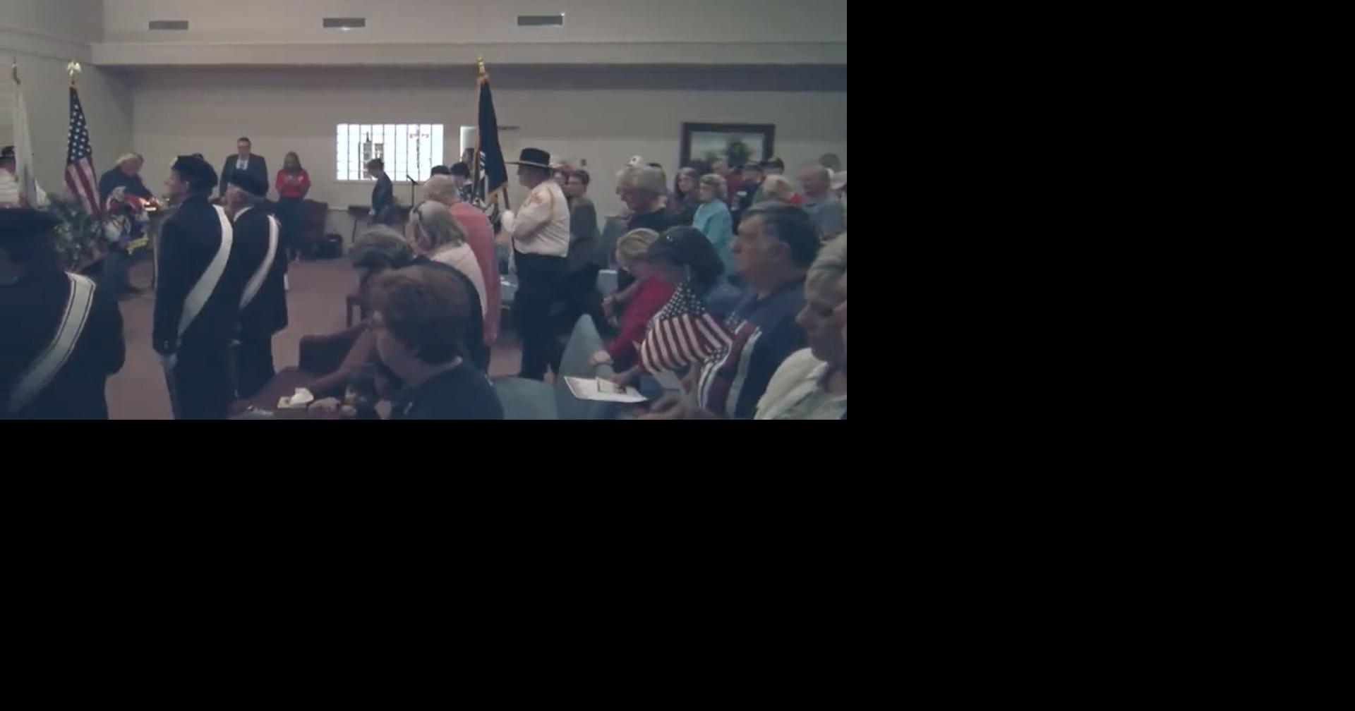 Memorial Day ceremony at Fountain Memorial in Lafayette honors fallen service members