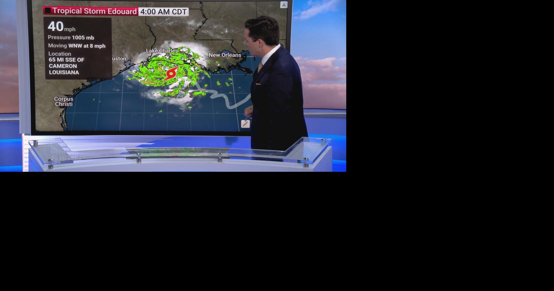 Tropical Storm Edouard forecast to strengthen before Gulf Coast landfall