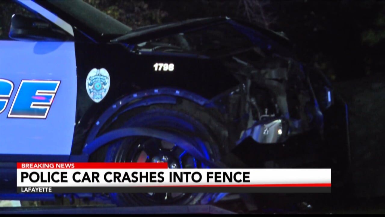 Lafayette Police Officer Crashes Unit Into Fence; Extent Of Injuries ...