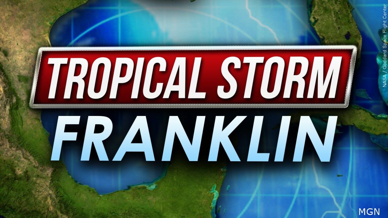 Tropical Storm Franklin makes landfall in the Dominican Republic