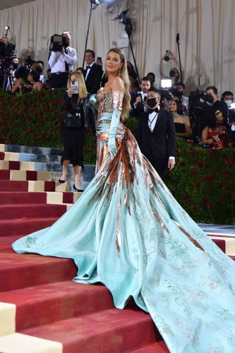 Blake Lively transforms at the Met Gala in architecture-inspired