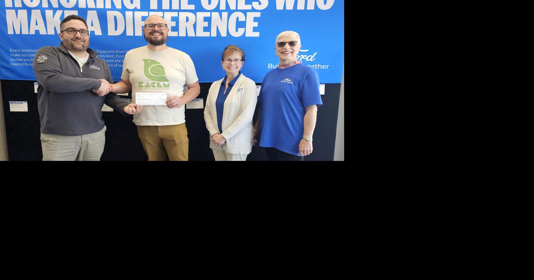 Zook Motors and Ford drive donations for Kane Area Children's Museum