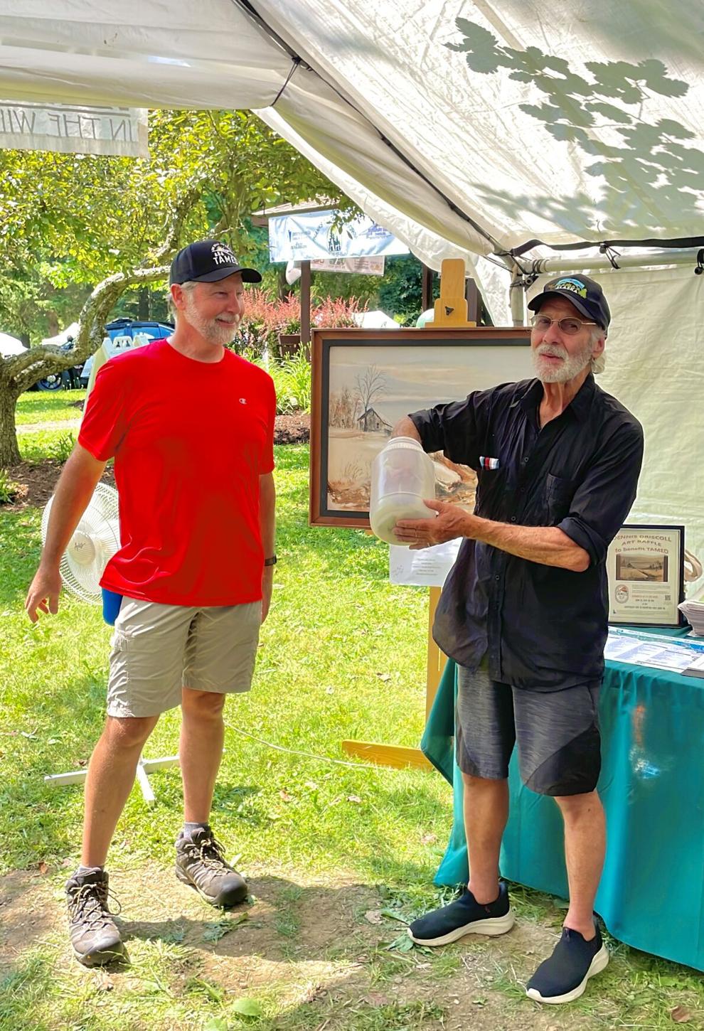 Denny Driscoll painting raffled at Art in the Wilds