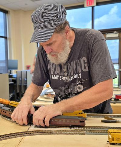 All aboard! Scott Morgan’s interactive train displays attract visitors ...