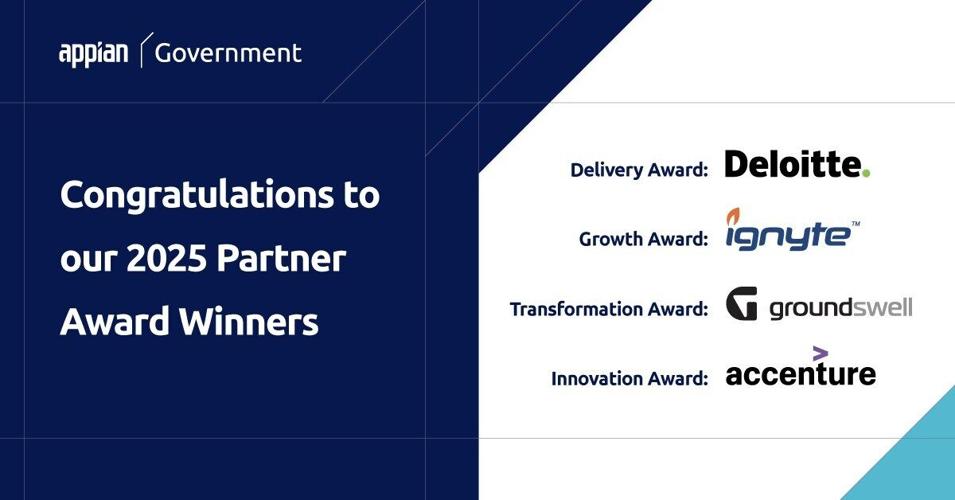 Appian Names 2025 Public Sector Partner Award Winners