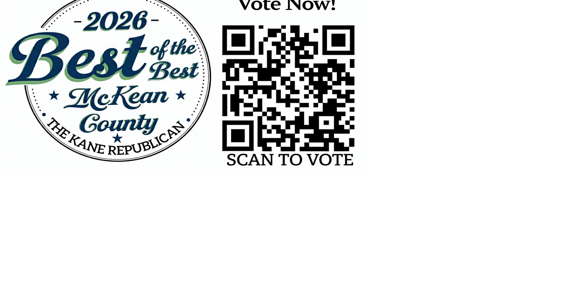 Only one week remains to vote for the Best of the Best in McKean County. Vote before time runs out!