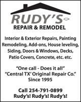 Rudy's Repair & Remodel