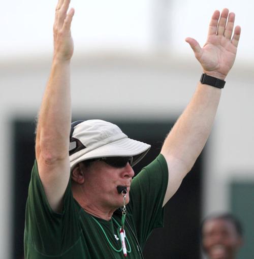 Ellison Football Spring Practice - Bill Farley