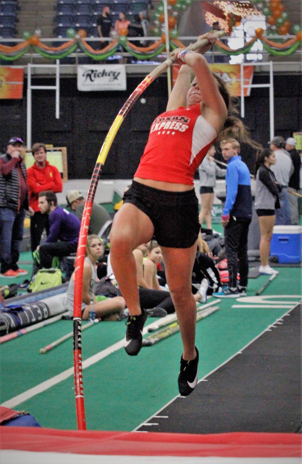 Leaping into the new year Competition abounds at pole vault event in