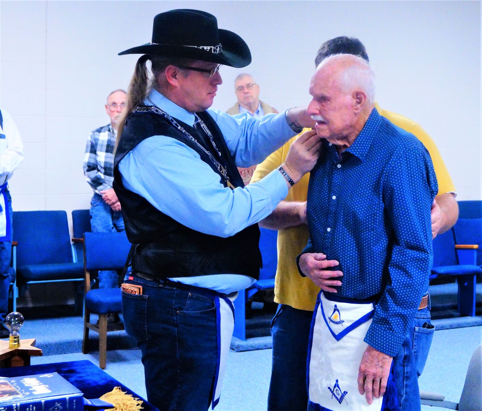 Masonic lodge awards 50 years in 