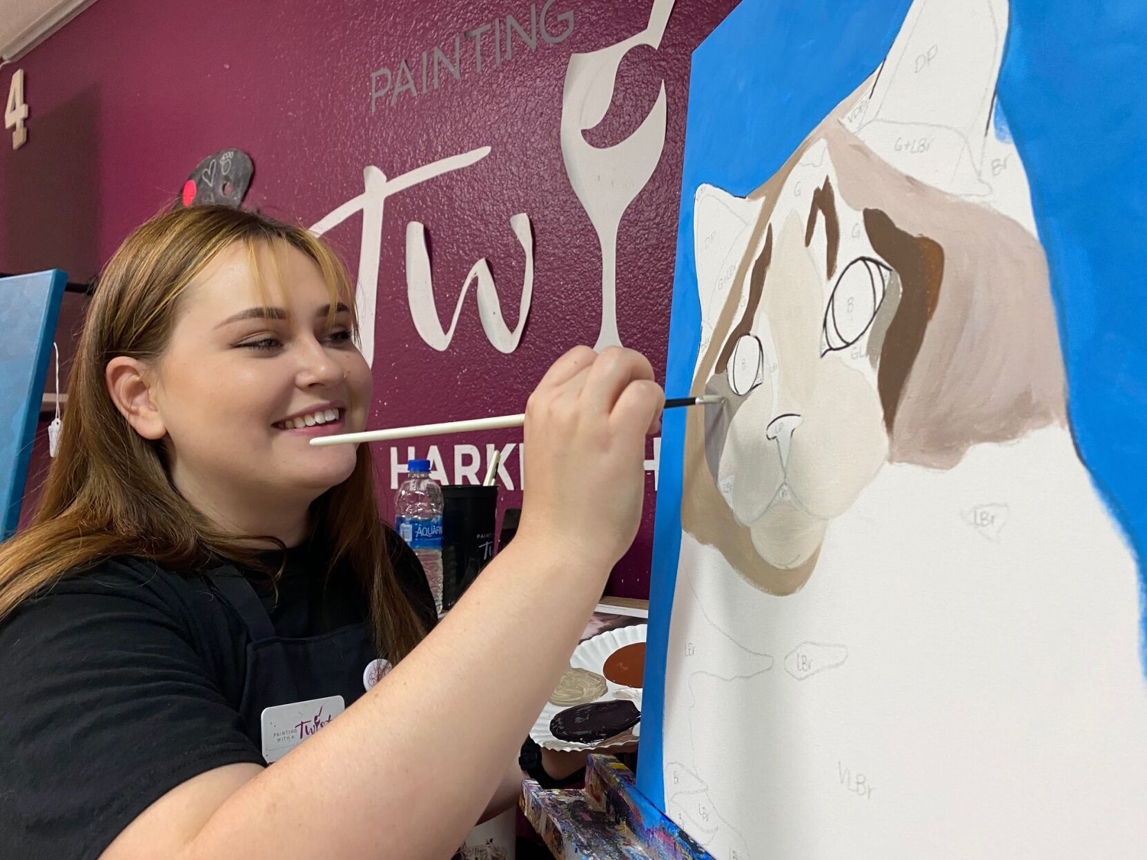 People paint their pets at Painting with a Twist Business