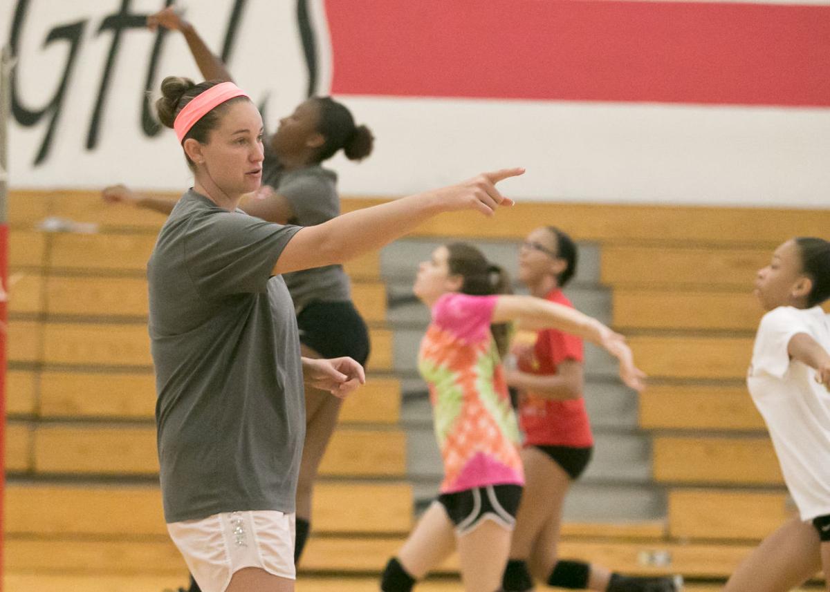 Daughter of Knights coach gives Heights VB camp familiar feel | Harker Daughter of Knights coach gives Heights VB camp familiar feel | Harker