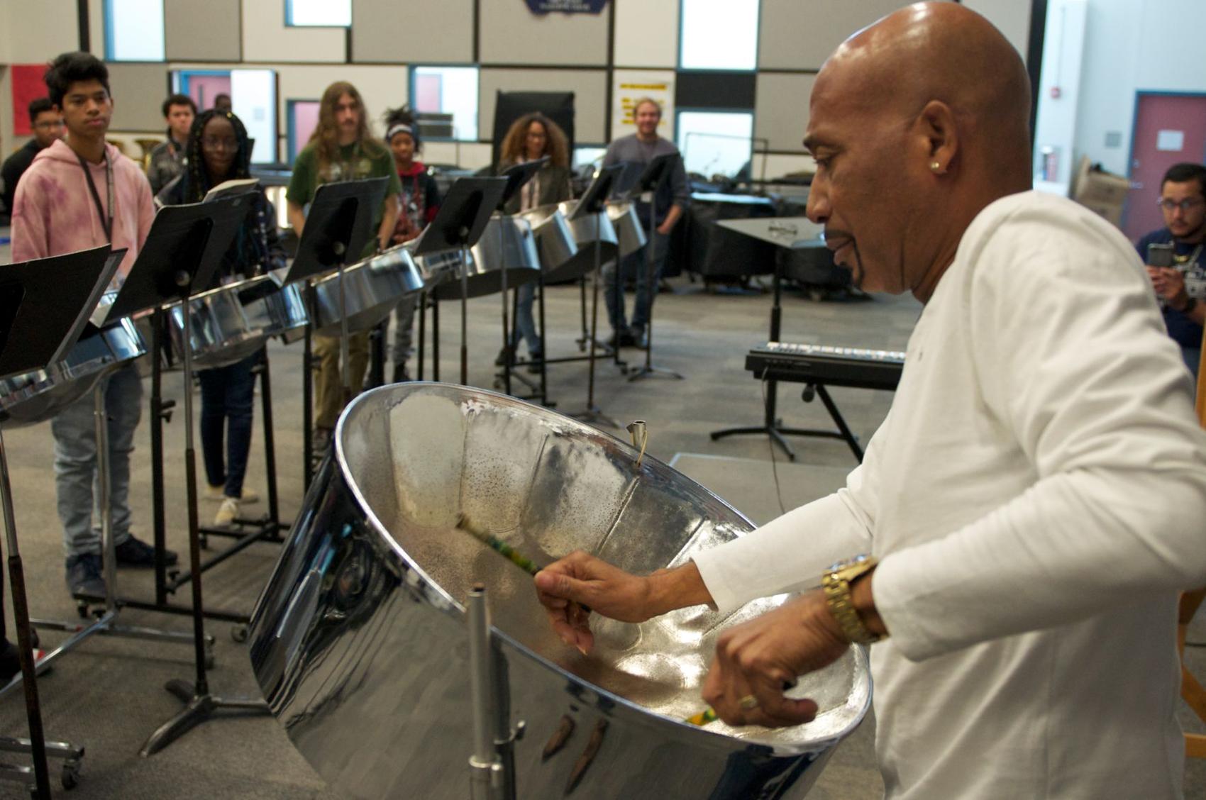 'Music is about love' Steel drum musician makes Killeen appearance