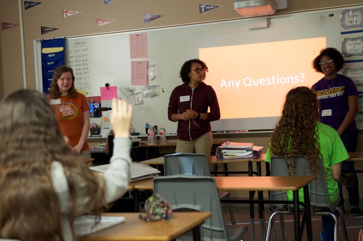 Harker Heights graduates return to school to speak to middle school