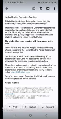 Police: Harker Heights Elementary student abduction stopped by ...