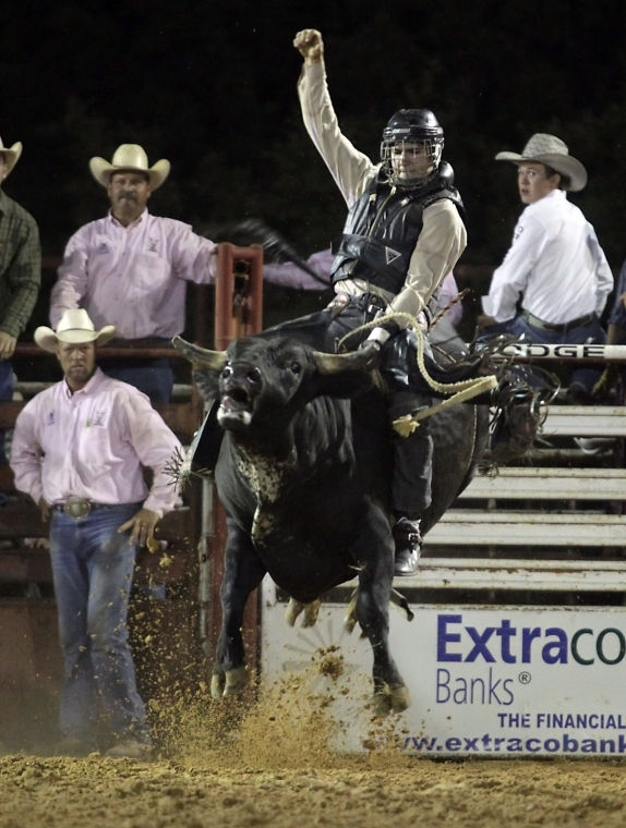 HATS OFF TO TUTOR Huntsville bareback rider wins at Gatesville Rodeo