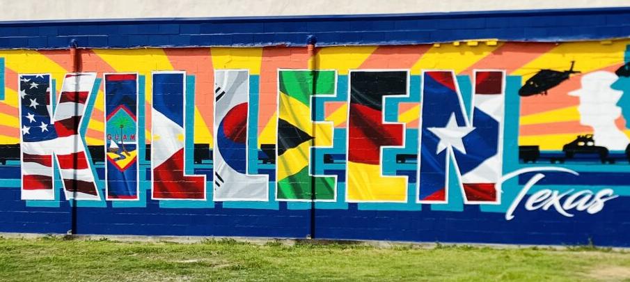 Local artist captures downtown Killeen with eye-catching mural | Local ...