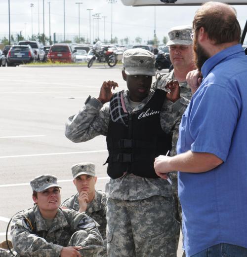 Cavalry Soldiers reinforce safety
