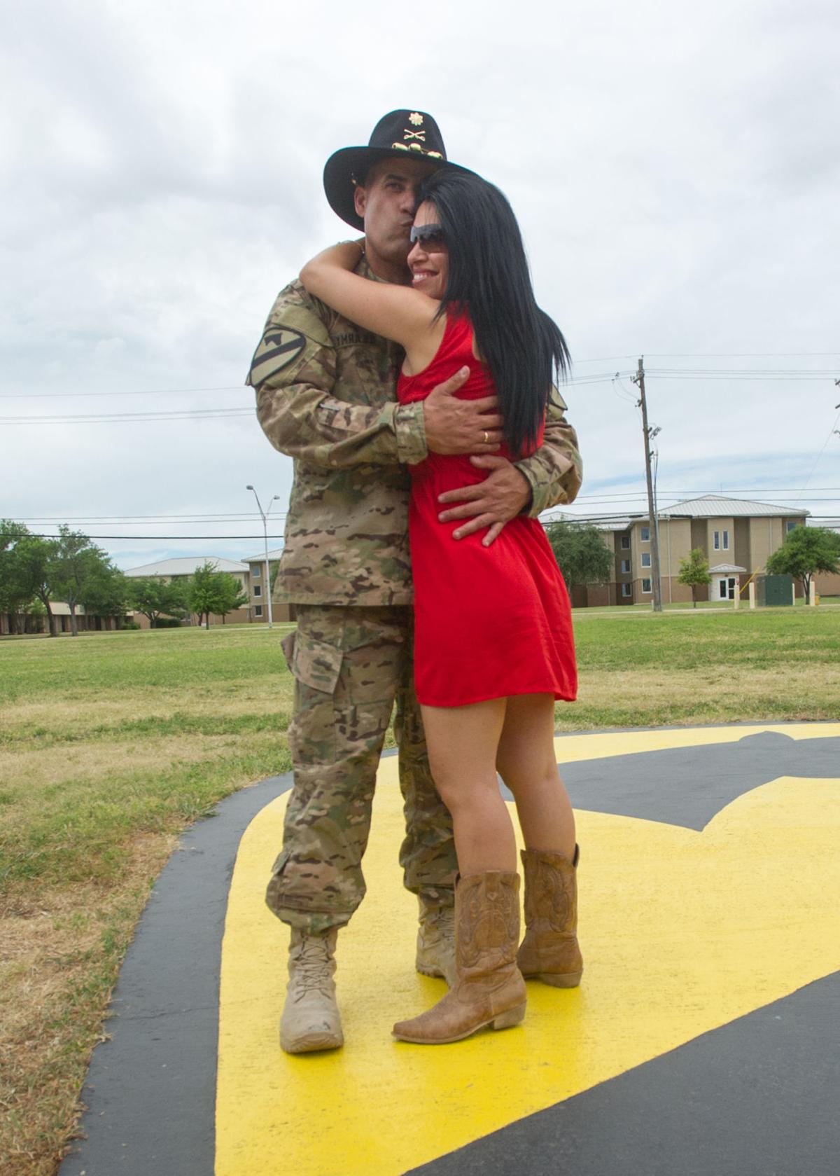 Soldiers with 1st Cavalry Division Headquarters return